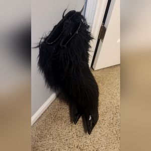 Knee High Faux Fur Boots